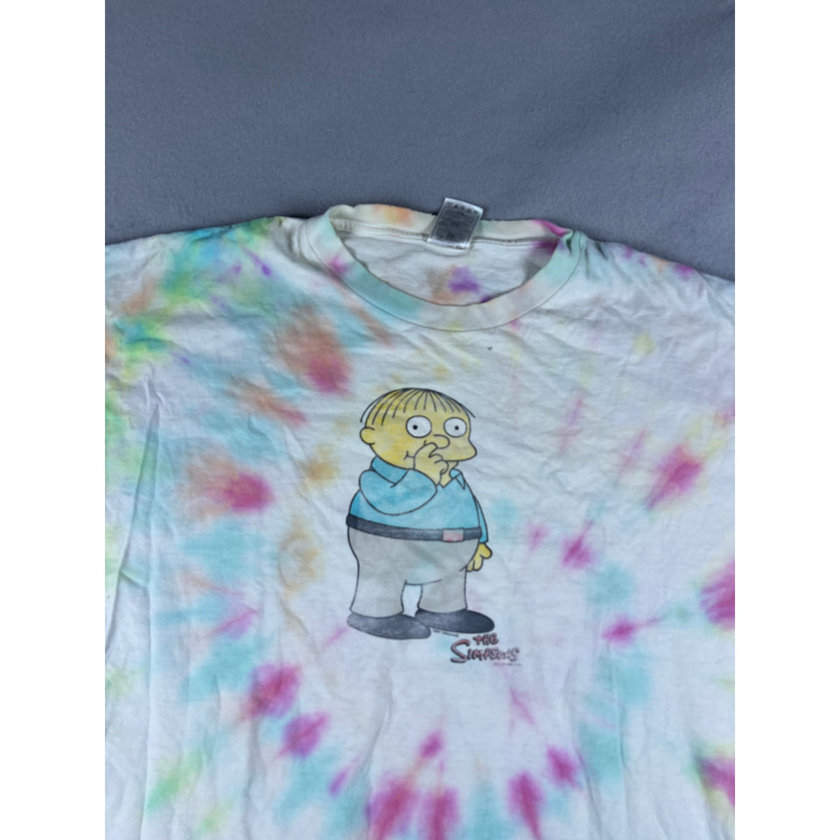 Vintage The Simpsons Ralph Wiggum Tie Dye T-Shirt - XL