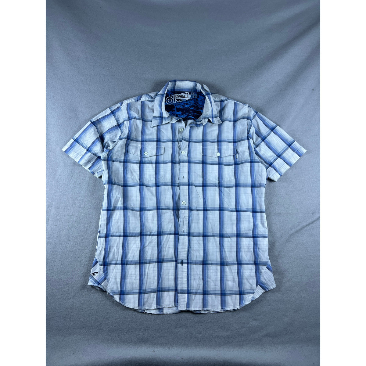 O'Neill Plaid Skate Y2K Shirt - XL