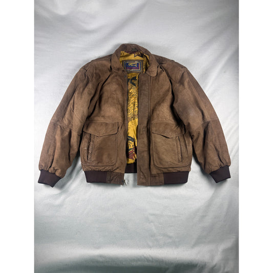 Vintage Giampier Leather Bomber Jacket - XL