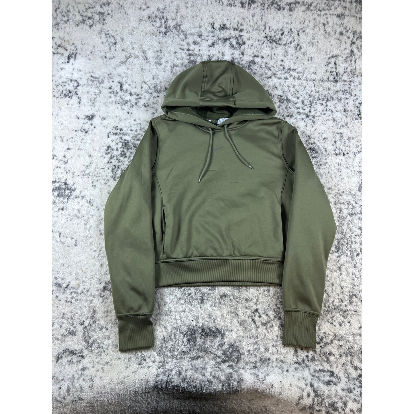 Green Nike Center Swoosh Hoodie - L