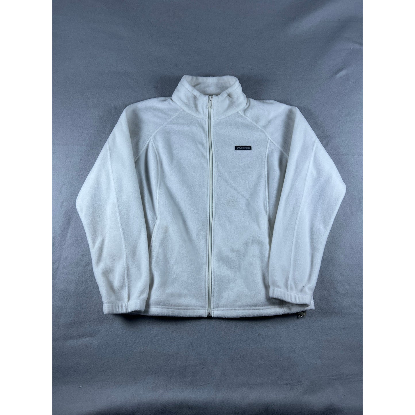 Vintage columbia white fleece jacket - XXL