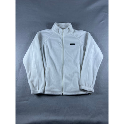 Vintage columbia white fleece jacket - XXL