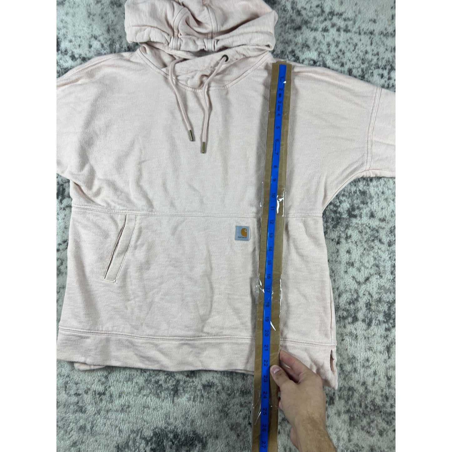 Pink Carhartt Sweatshirt Hoodie - M 8/10