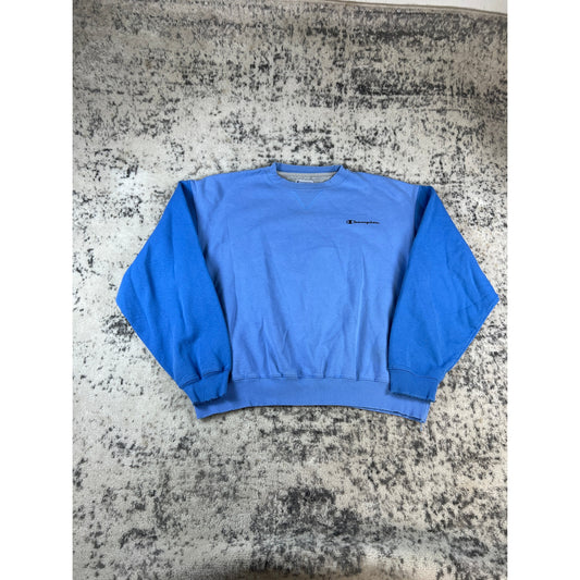 Vintage Two Tone Blue Champion Sweatshirt - XL