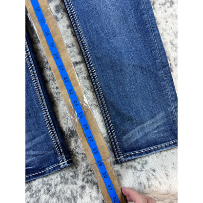 Womens Y2k Rock Revival Low Rise Jeans - 26