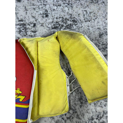 VTG Peanuts 1968 Snoopy Life Vest Jacket Children XS 13x14 Sailboat