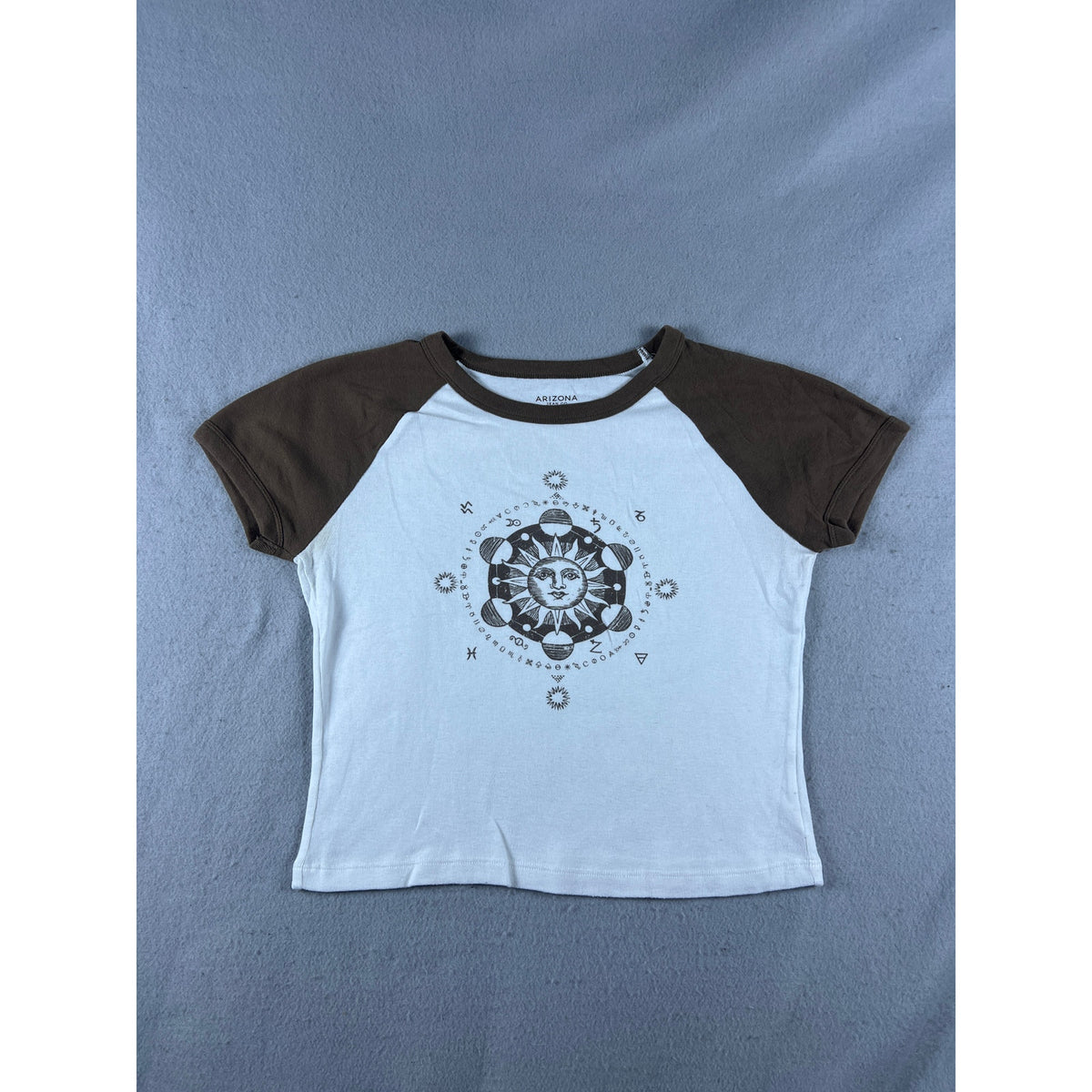Arizona Jean Y2K Celestial Cropped Top - M