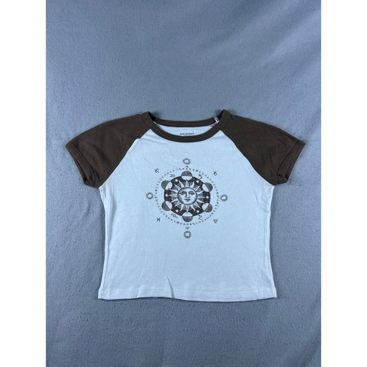 Arizona Jean Y2K Celestial Cropped Top - M