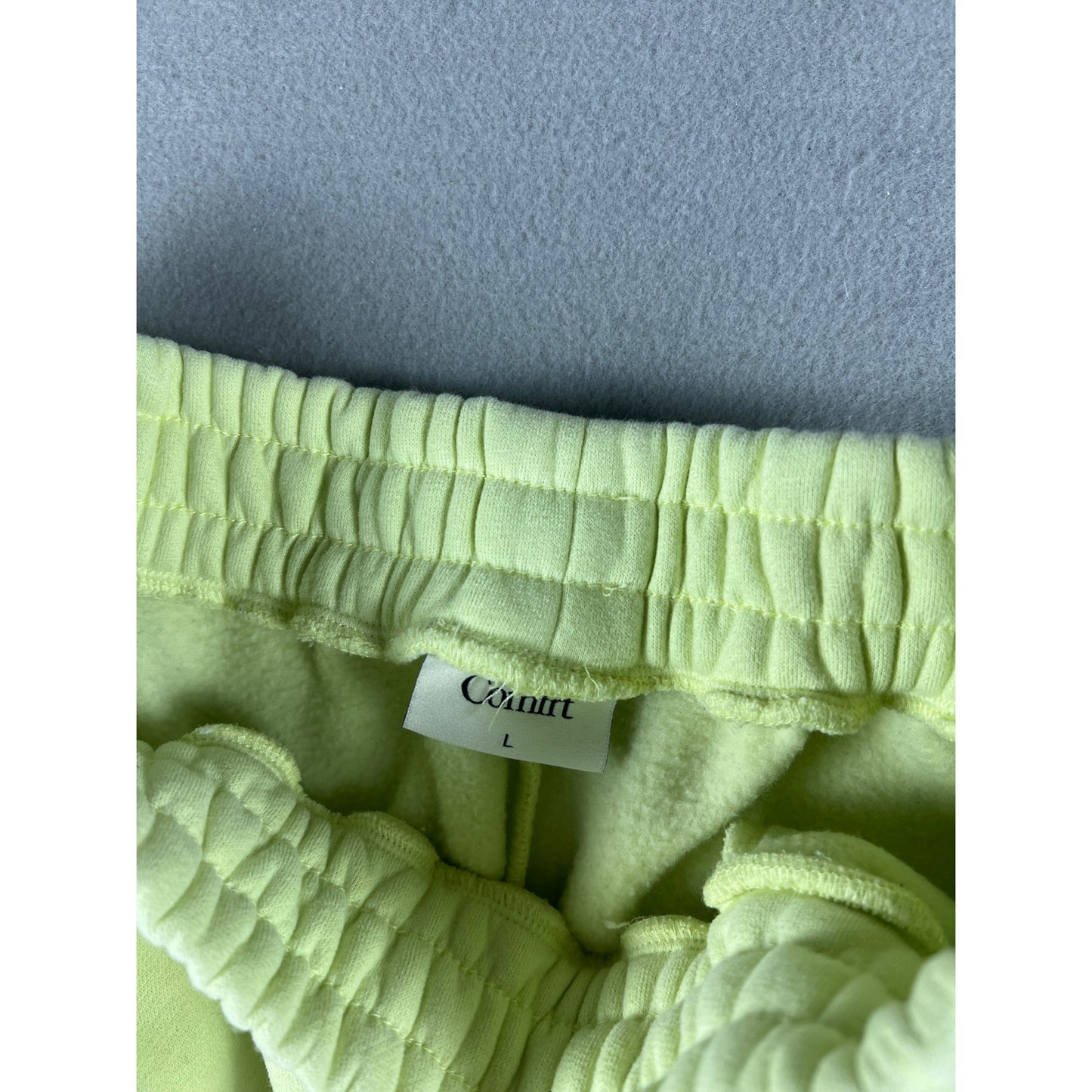 Comfrt Sweatpants Jogger Womens - L Pastel Yellow