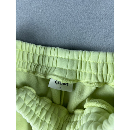 Comfrt Sweatpants Jogger Womens - L Pastel Yellow