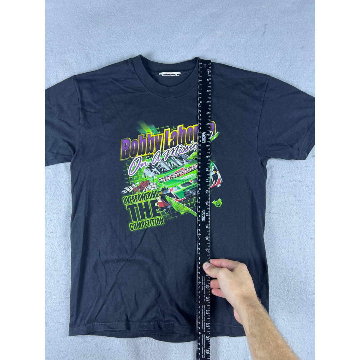 Vintage NASCAR Bobby Labonte Interstate 18 Shirt Youth - L