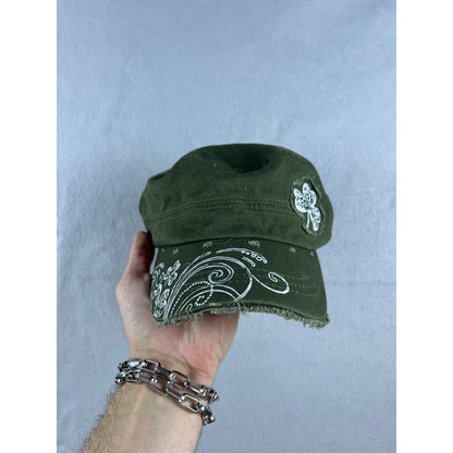 Vintage  Irish Shamrock Distressed Cadet Cap