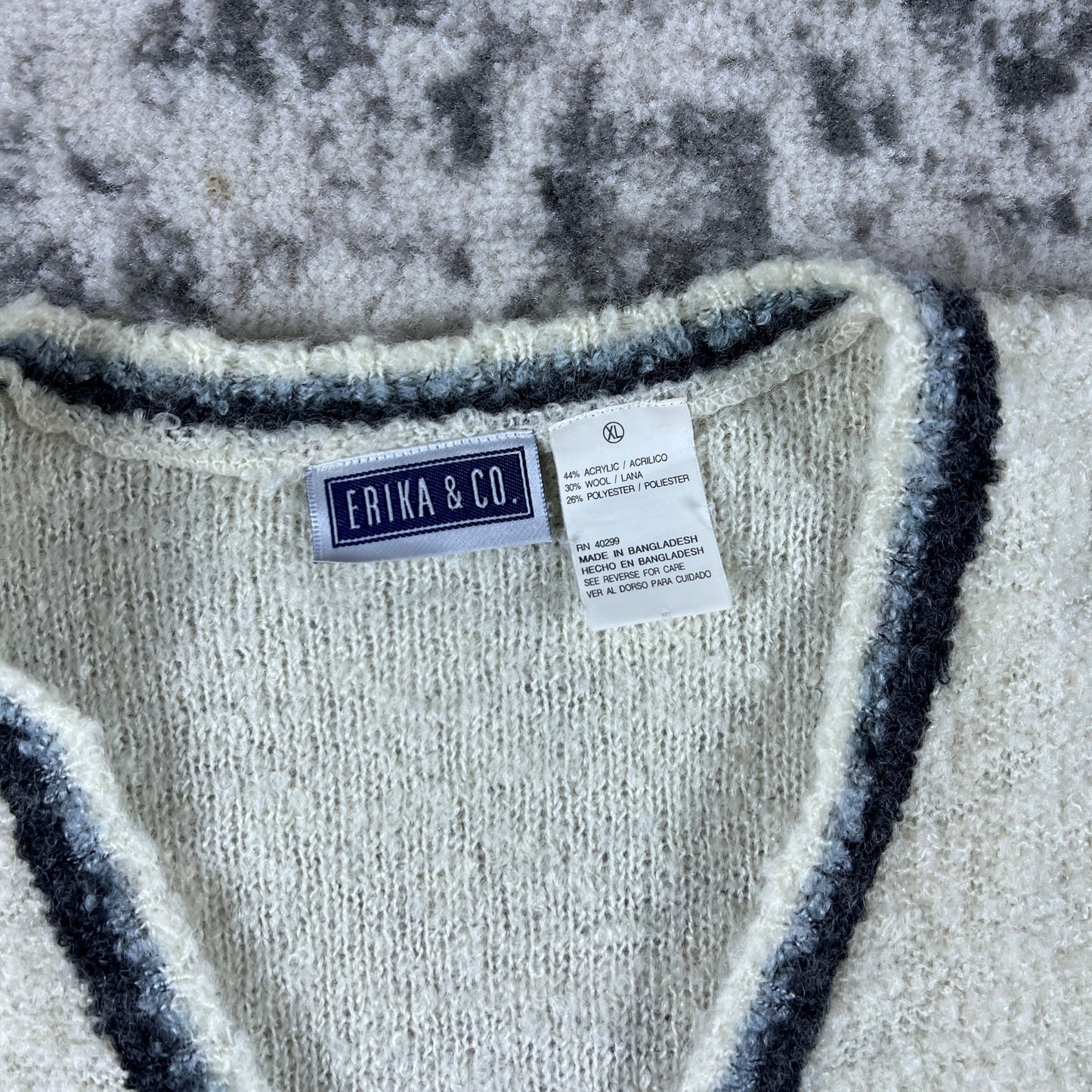 Vintage Full Zip 90s Fleece Vest - XL
