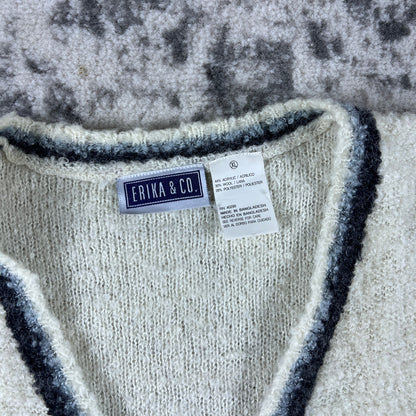 Vintage Full Zip 90s Fleece Vest - XL