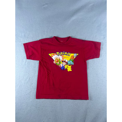 Vintage Pokemon Ash Pikachu Tee - Kids 5 Years