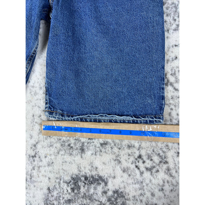 VTG Levi's Orange Tab Denim Shorts 32 Baggy Dark Wash 90s Jorts