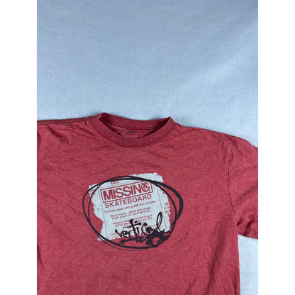 Y2k Red Vertical Skateboard Shirt - YL