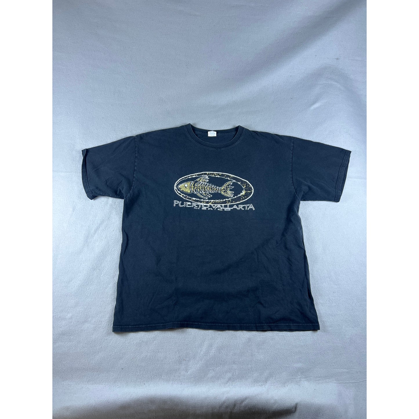 Vintage Puerto Vallarta Mexico Fishing T-Shirt - 2XL