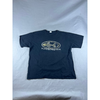 Vintage Puerto Vallarta Mexico Fishing T-Shirt - 2XL