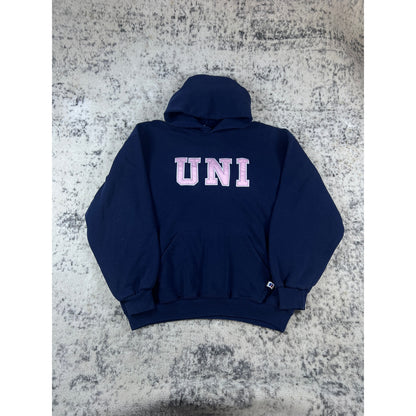 Vintage Russell Spellout Hoodie - XL