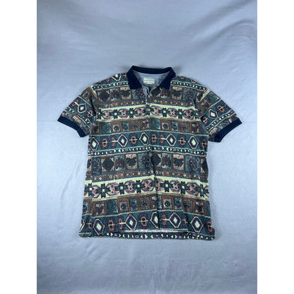 Vintage Arizona Jean Southwestern Polo Shirt - L