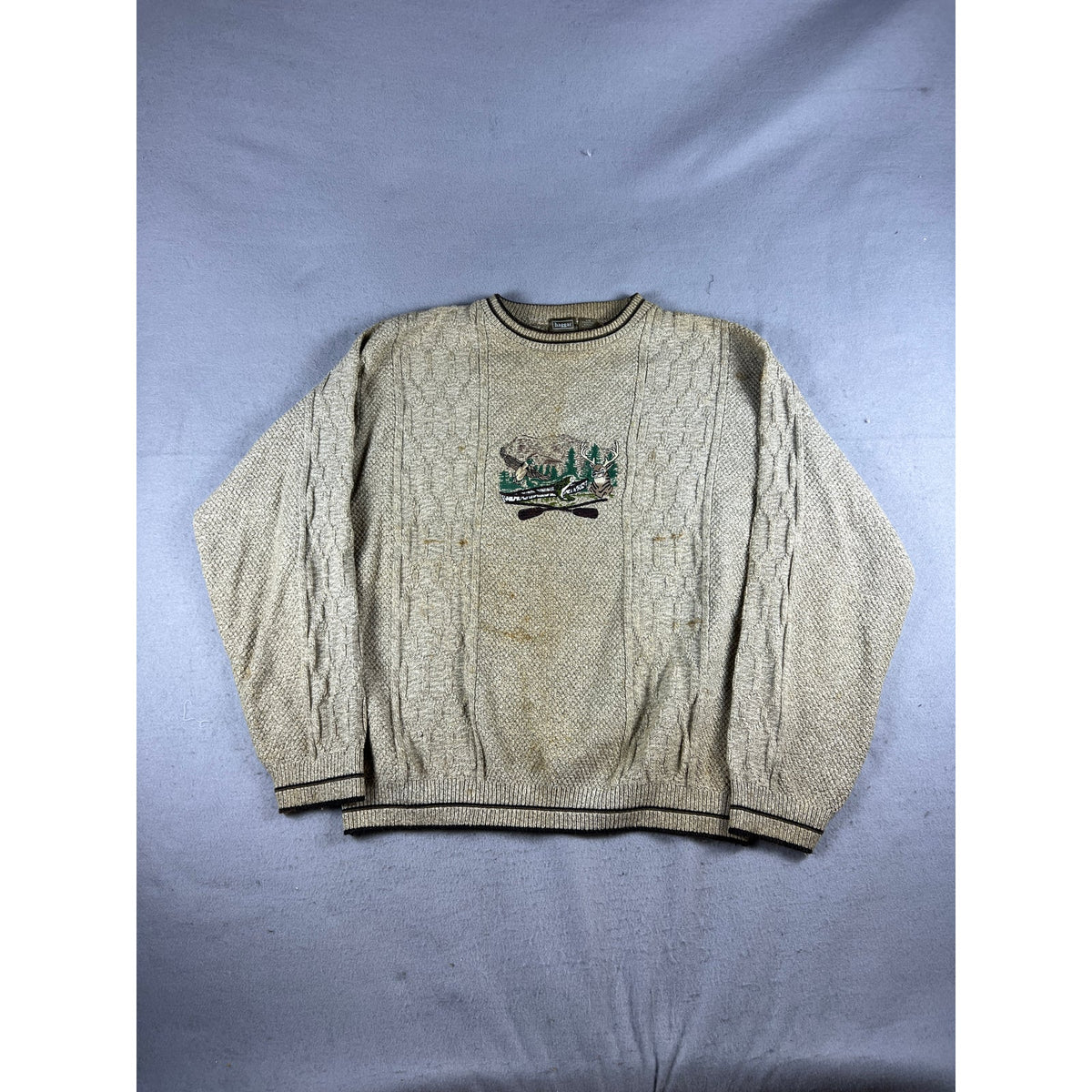 Vintage Haggar Wildlife Hunting Sweater - L