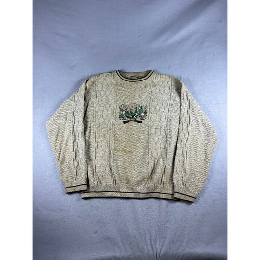 Vintage Haggar Wildlife Hunting Sweater - L