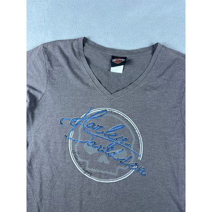 Harley Davidson Spellout Graphics Top Womens - XL