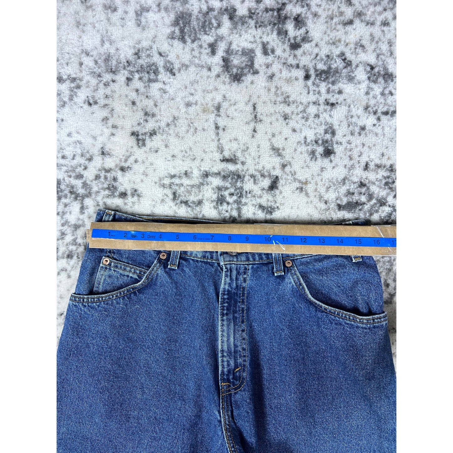 VTG Levi's Orange Tab Denim Shorts 32 Baggy Dark Wash 90s Jorts