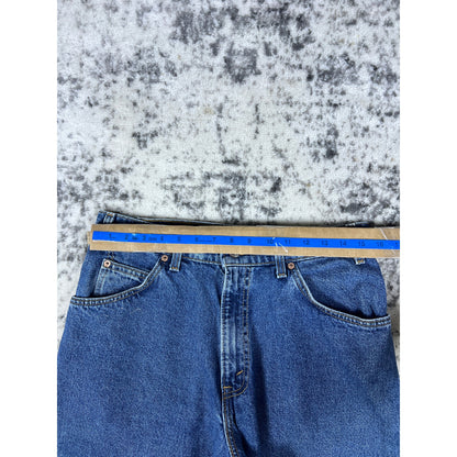 VTG Levi's Orange Tab Denim Shorts 32 Baggy Dark Wash 90s Jorts