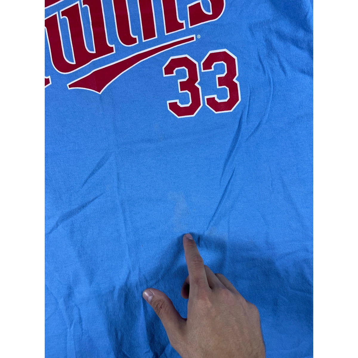 Vintage Minnesota Twins Justin Morneau #33 T-Shirt - XL