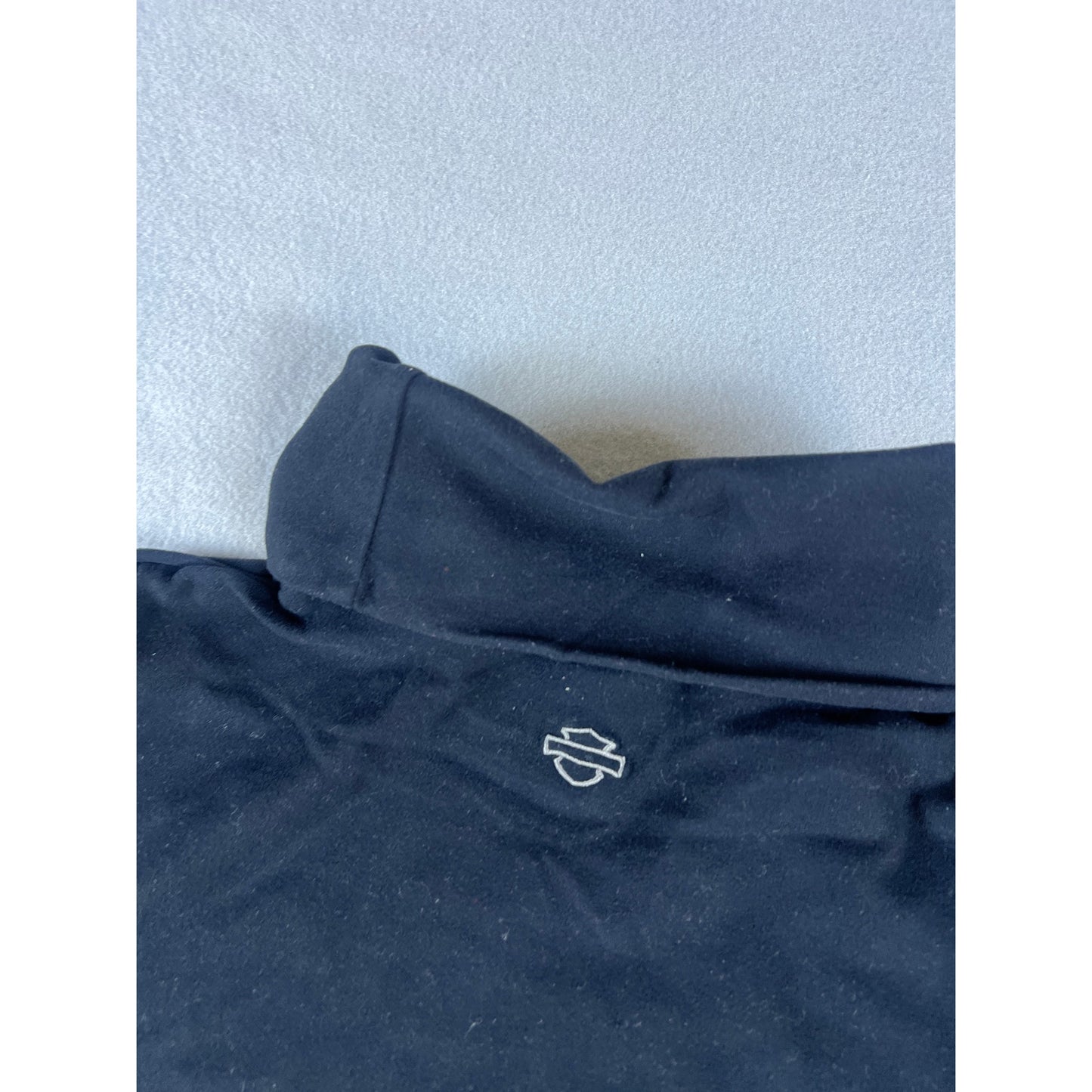 Black Harley Davidson Thermal Mock Neck - L