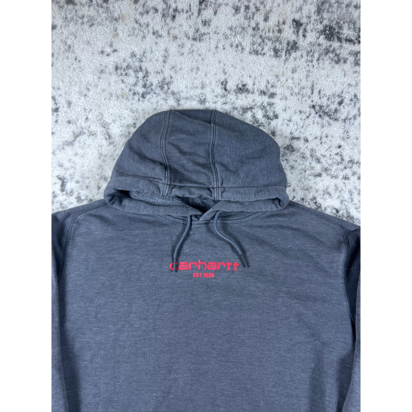 Vintage Grey Carhartt Spellout Hoodie - LT