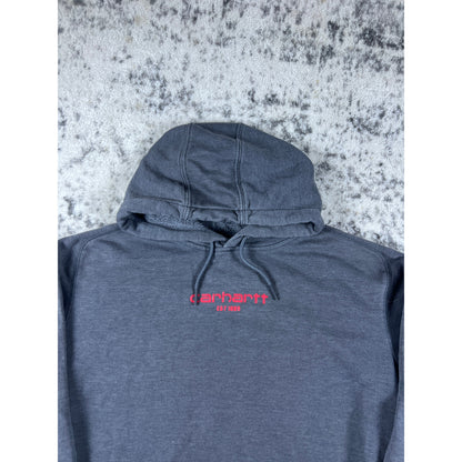 Vintage Grey Carhartt Spellout Hoodie - LT