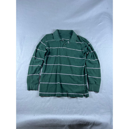 Vintage Striped Rugby Polo Shirt - M
