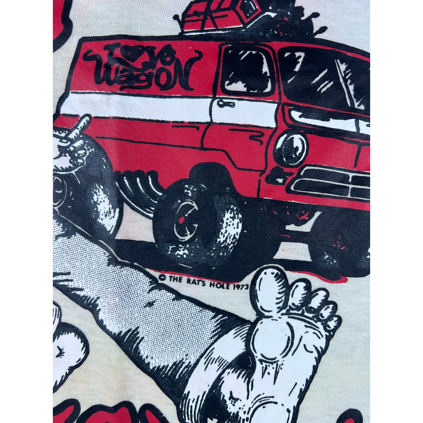 Vintage 1973 Rat Fink Ed Roth Keep on Truckin Tee - M