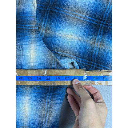 Vintage 90s OshKosh B'gosh Shadow Plaid Flannel - XXL