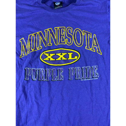 Vintage '98 Minnesota Vikings XXL Purple Pride T-Shirt - M