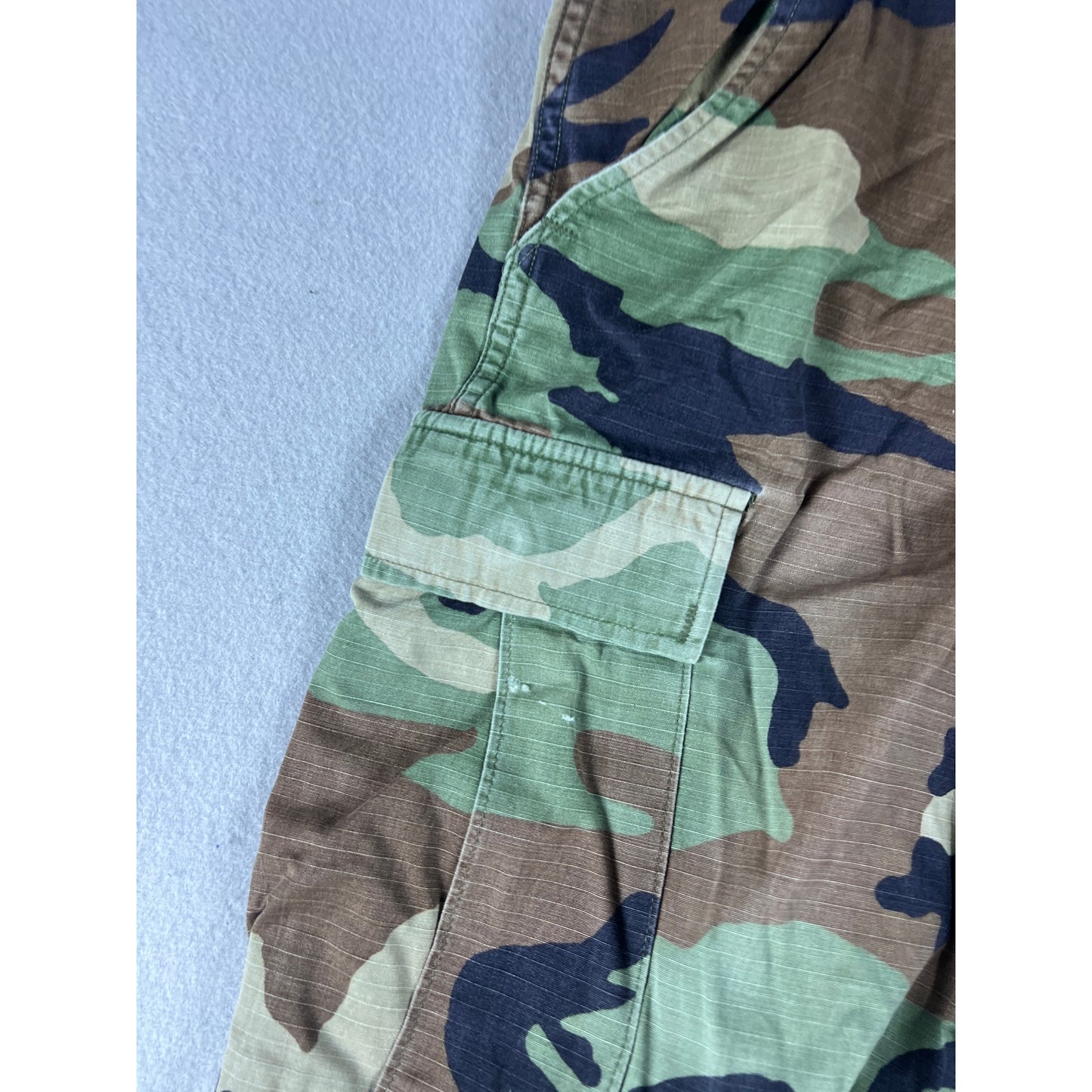 Vintage BDU Military Camo Ripstop Cargo Pants - 33x31
