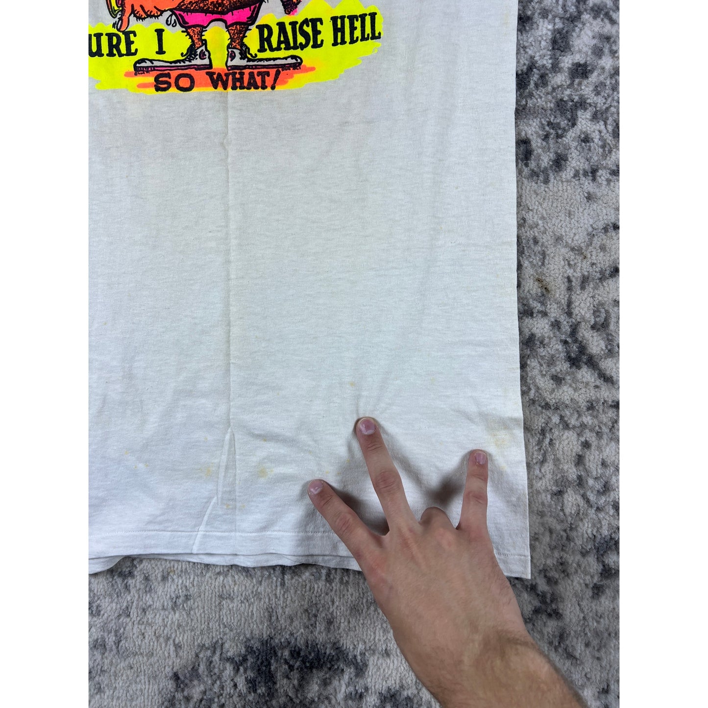 Vintage 1973 Rat Fink Ed Roth Keep on Truckin Tee - M